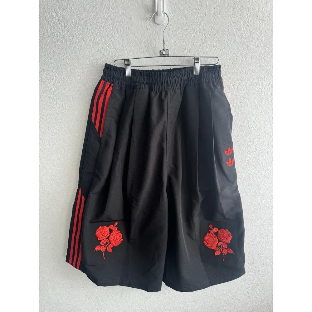 willy chavarria x adidas long shorts jw1443 Size XS CONSORTIUM COLLAB BLACK RED